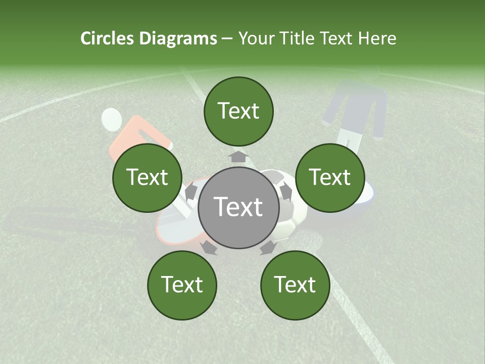 Sport Green Number PowerPoint Template