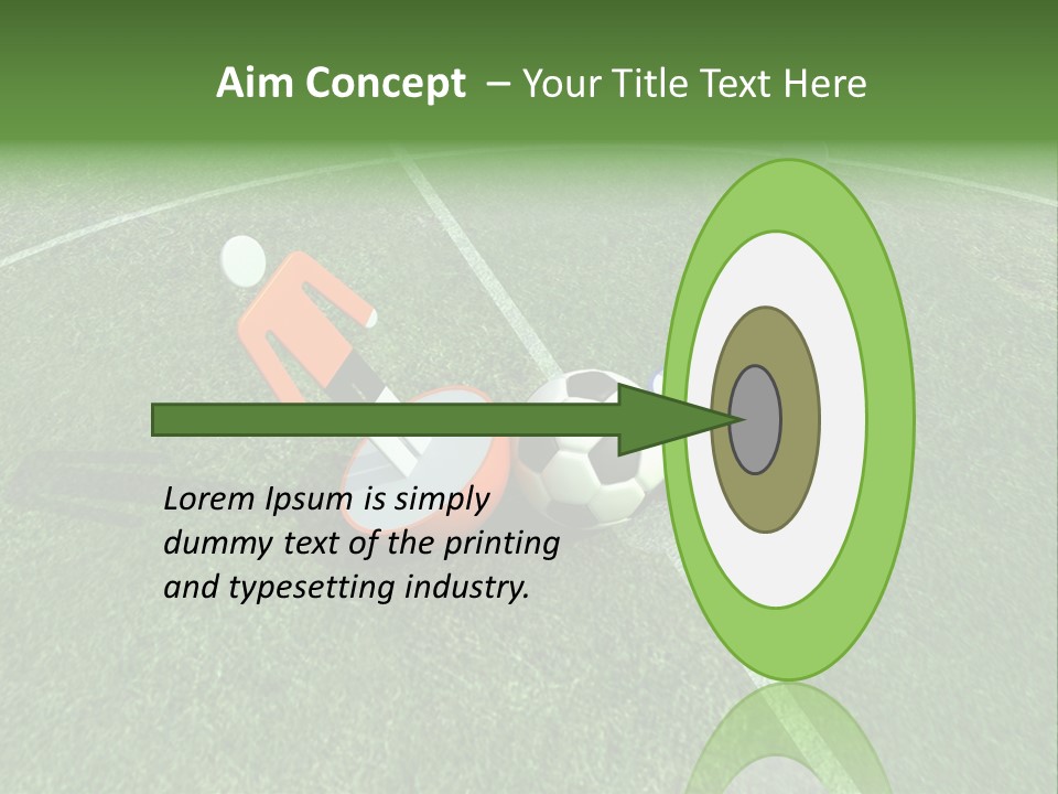 Sport Green Number PowerPoint Template