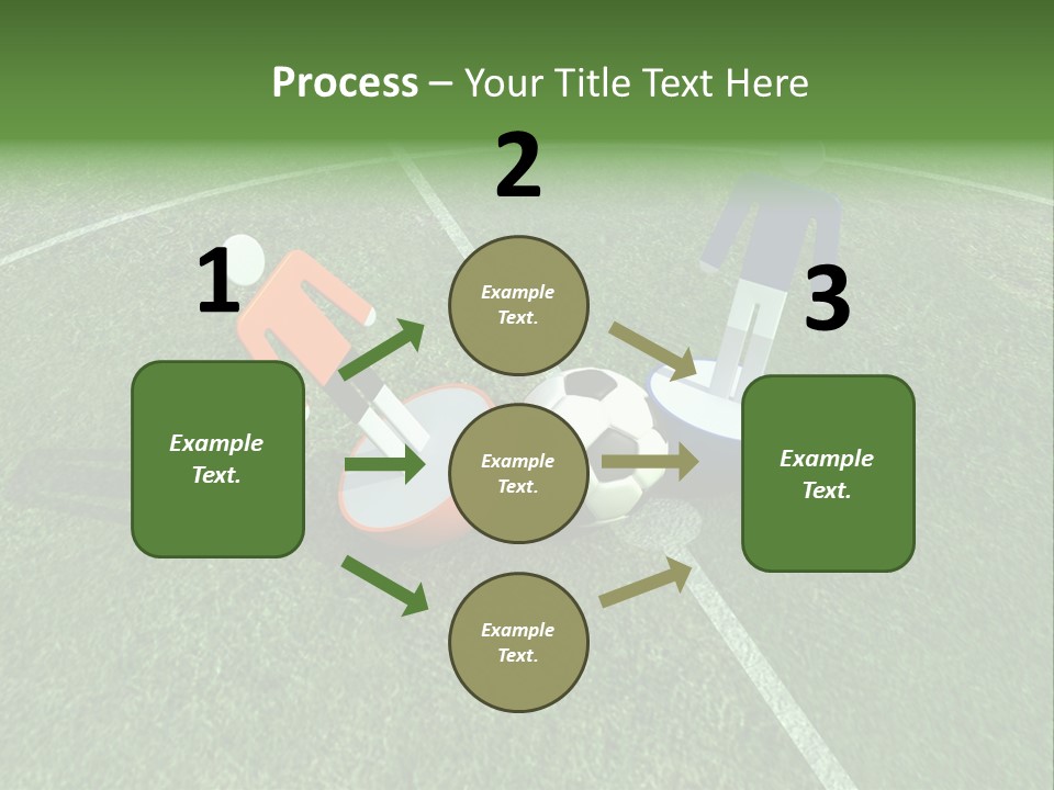 Sport Green Number PowerPoint Template