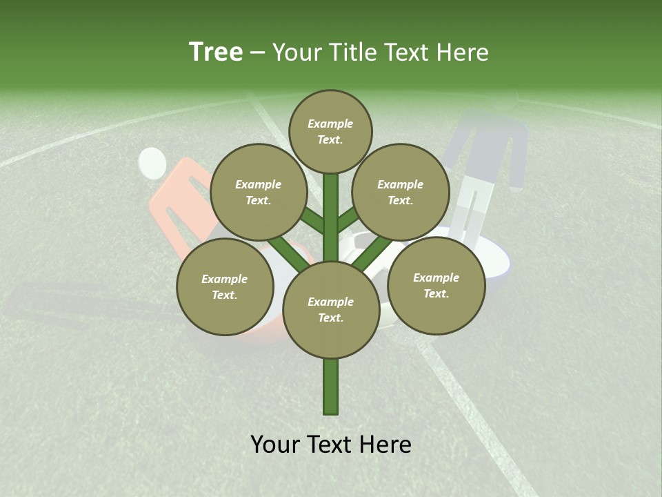 Sport Green Number PowerPoint Template