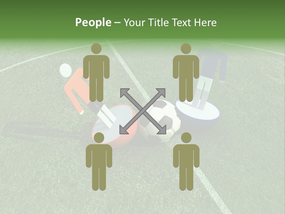 Sport Green Number PowerPoint Template