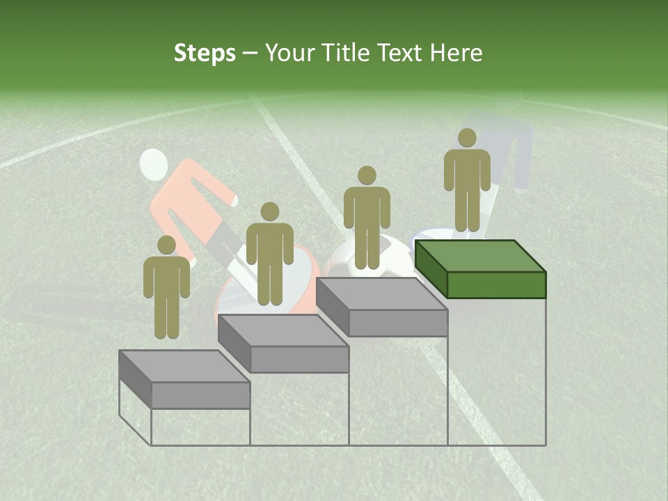 Sport Green Number PowerPoint Template