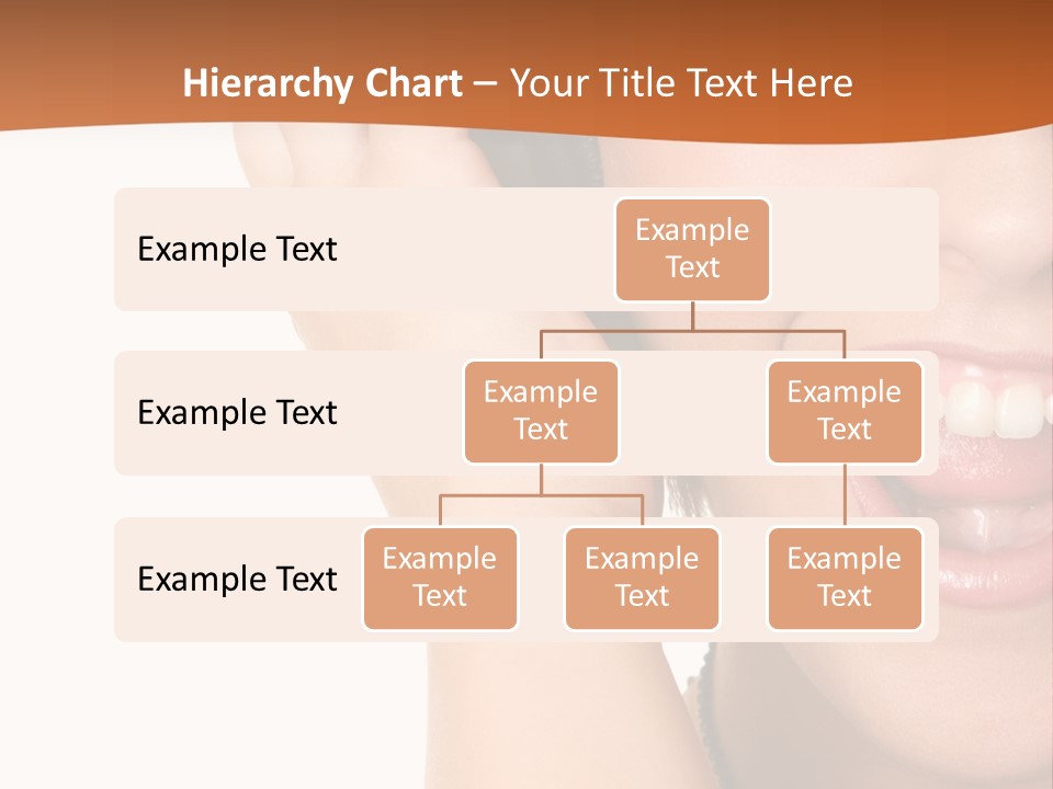 A Woman Listening To Headphones With A Smile On Her Face PowerPoint Template
