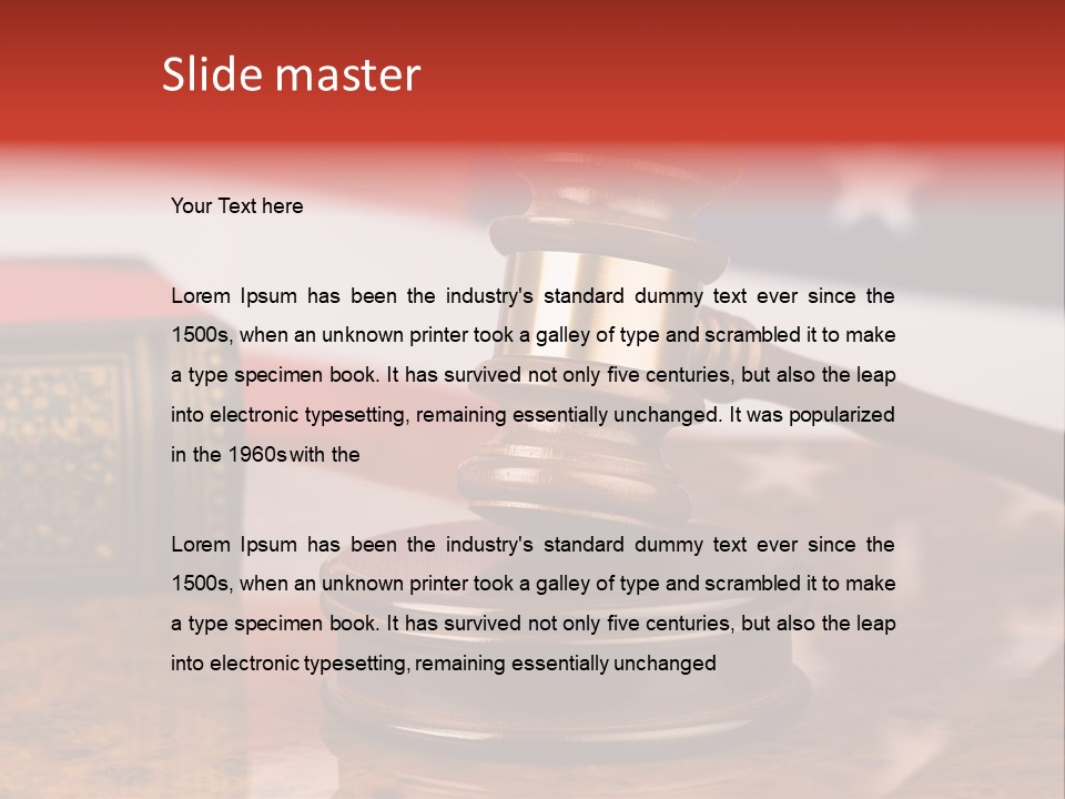 Courthouse Prosecutor Court PowerPoint Template