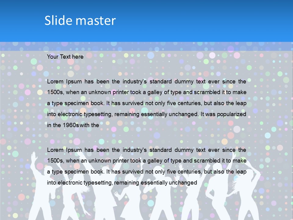 Vector Girl Disco PowerPoint Template