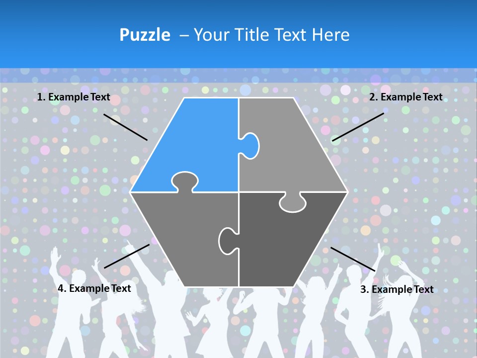 Vector Girl Disco PowerPoint Template