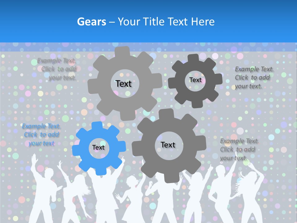 Vector Girl Disco PowerPoint Template