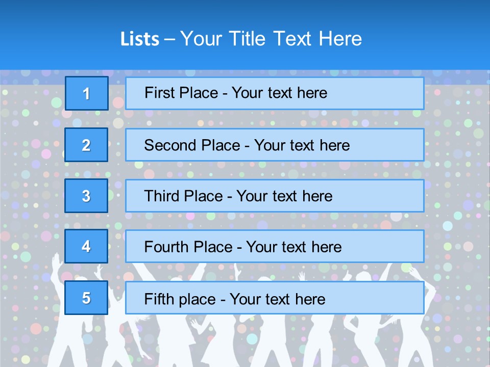 Vector Girl Disco PowerPoint Template