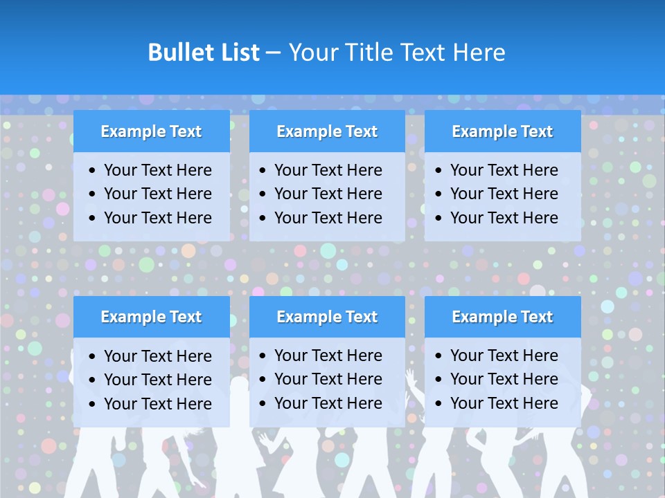 Vector Girl Disco PowerPoint Template