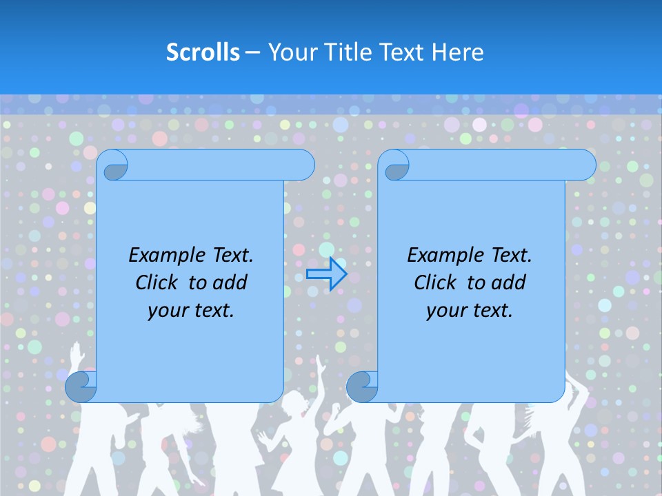Vector Girl Disco PowerPoint Template