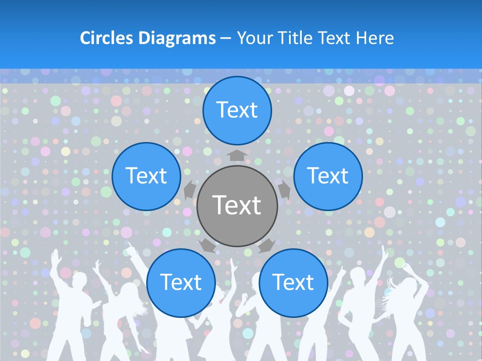 Vector Girl Disco PowerPoint Template