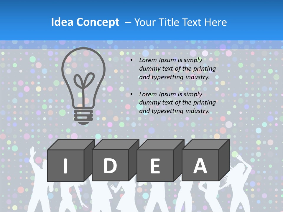 Vector Girl Disco PowerPoint Template