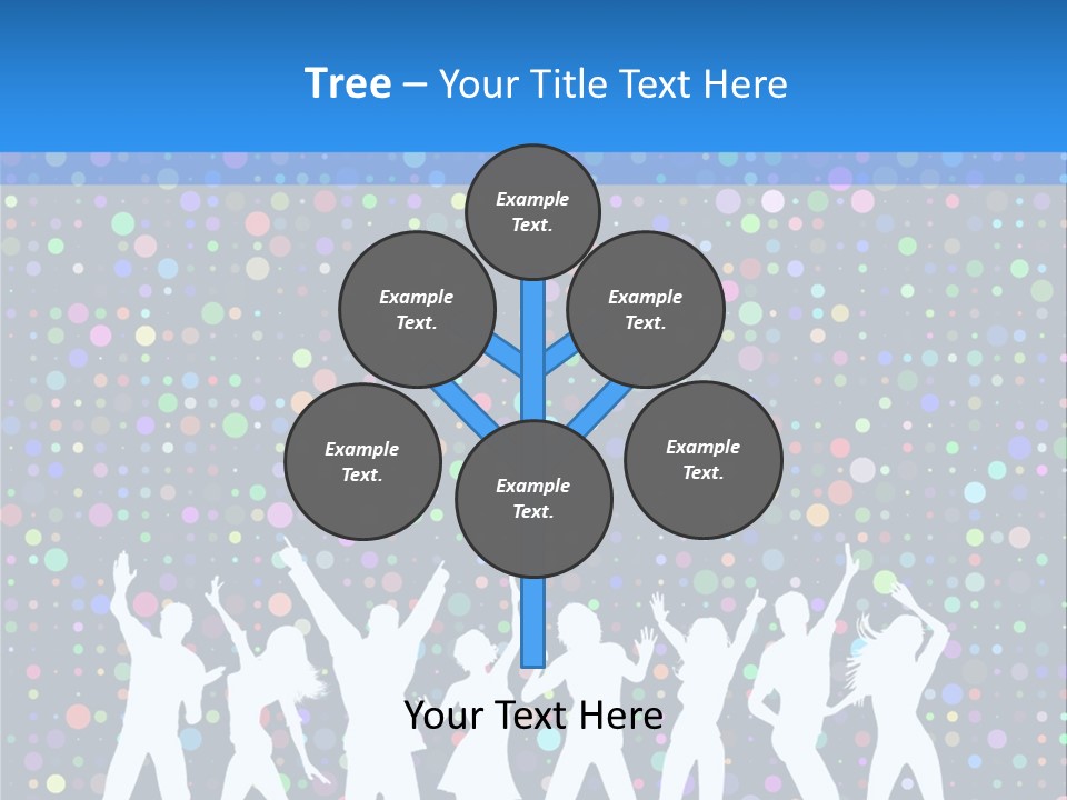 Vector Girl Disco PowerPoint Template