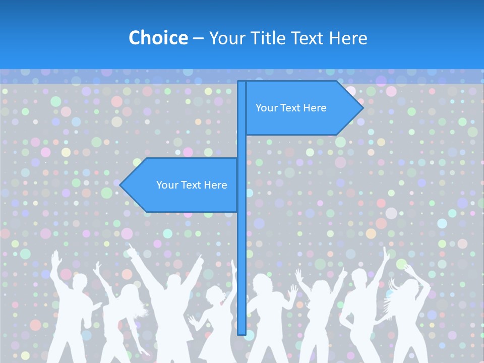 Vector Girl Disco PowerPoint Template