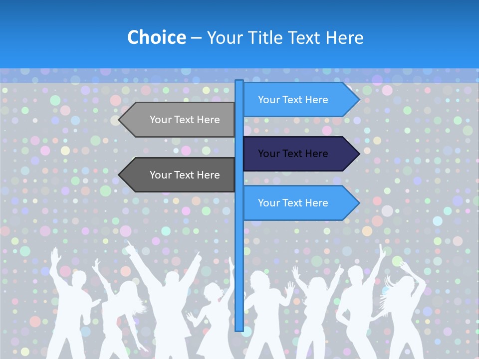 Vector Girl Disco PowerPoint Template