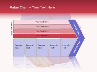 Colorful Wrist Teamwork PowerPoint Template