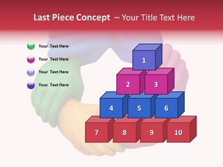 Colorful Wrist Teamwork PowerPoint Template