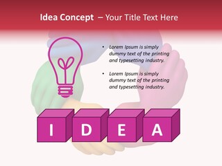 Colorful Wrist Teamwork PowerPoint Template