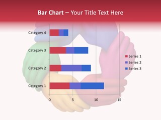 Colorful Wrist Teamwork PowerPoint Template