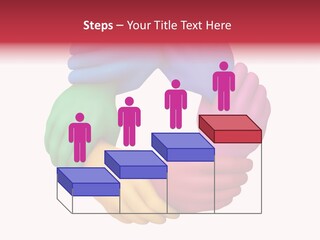 Colorful Wrist Teamwork PowerPoint Template