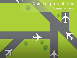 Busy Aerial Holiday PowerPoint Template