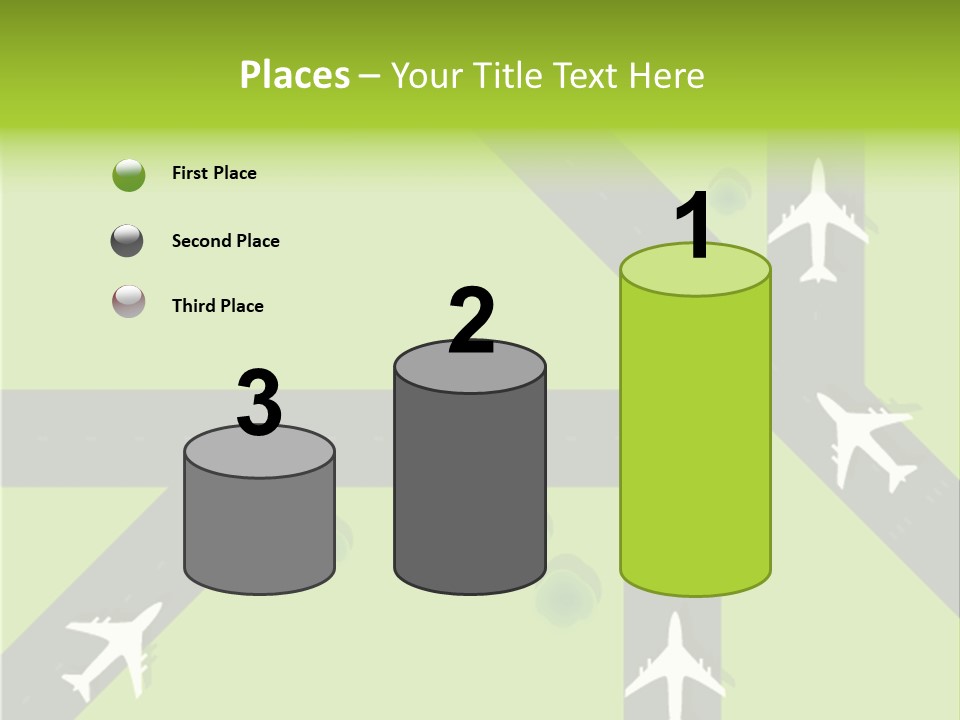 Busy Aerial Holiday PowerPoint Template