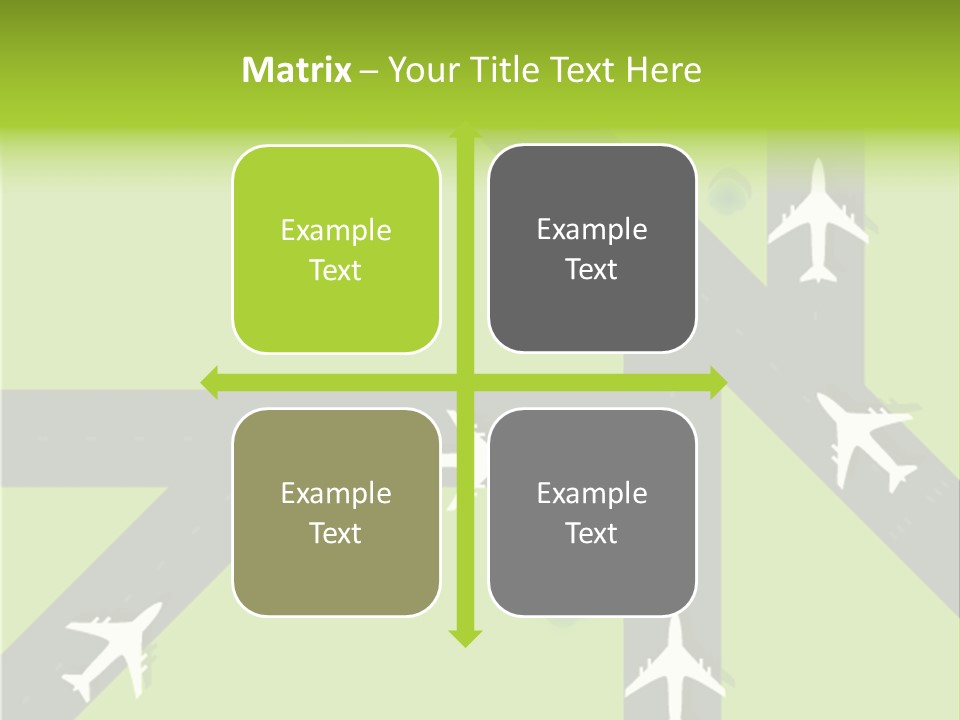Busy Aerial Holiday PowerPoint Template