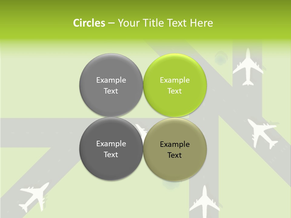 Busy Aerial Holiday PowerPoint Template