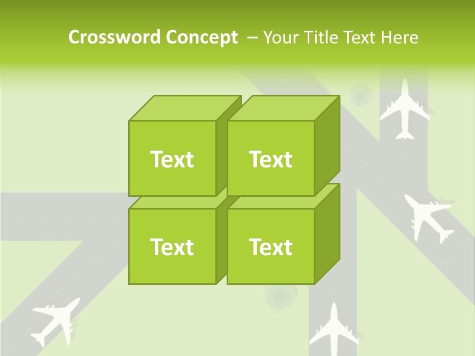 Busy Aerial Holiday PowerPoint Template