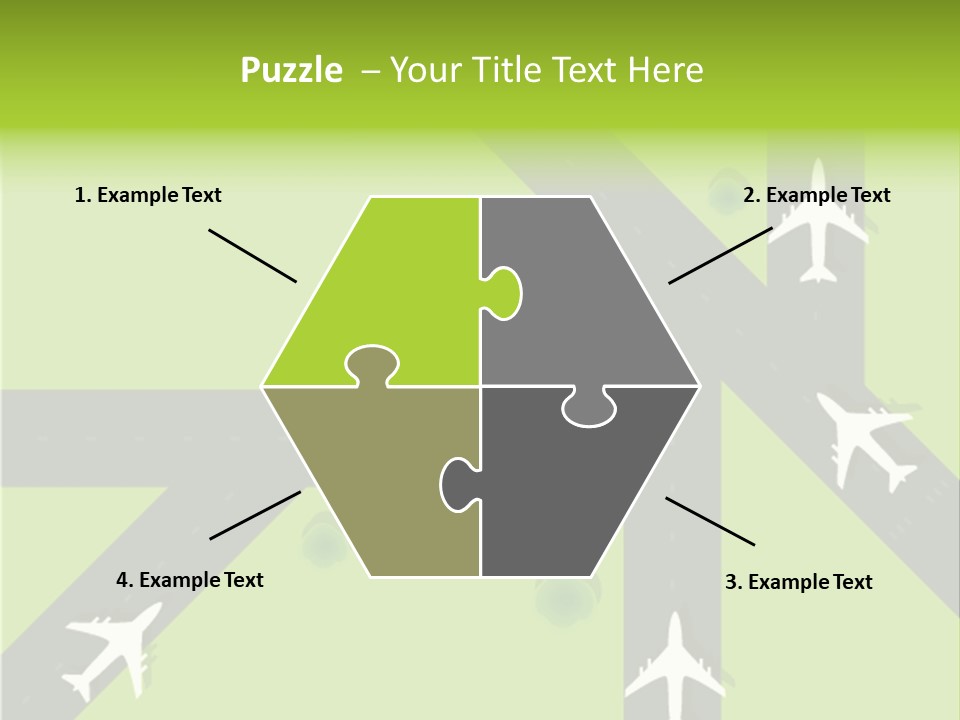 Busy Aerial Holiday PowerPoint Template