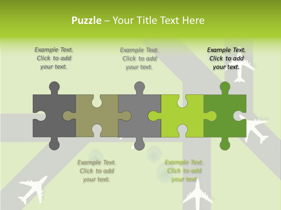 Busy Aerial Holiday PowerPoint Template