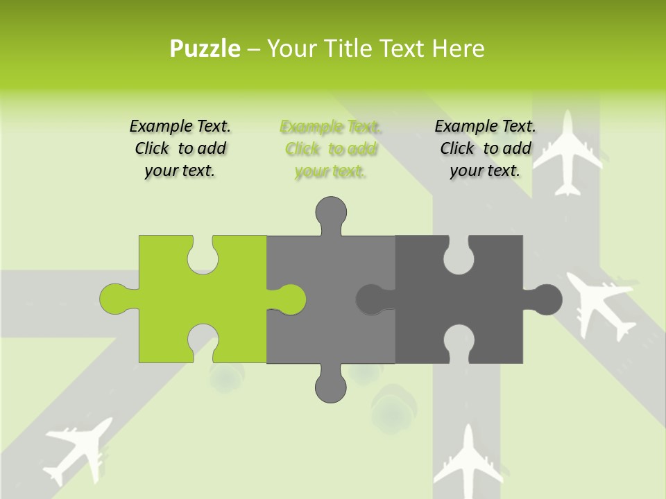 Busy Aerial Holiday PowerPoint Template