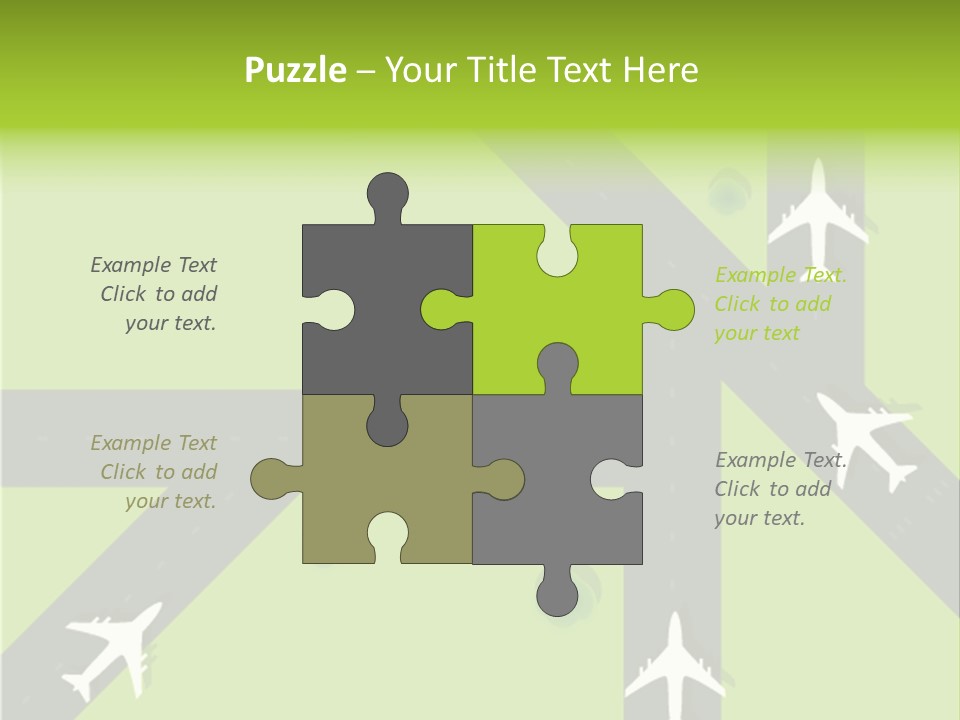 Busy Aerial Holiday PowerPoint Template