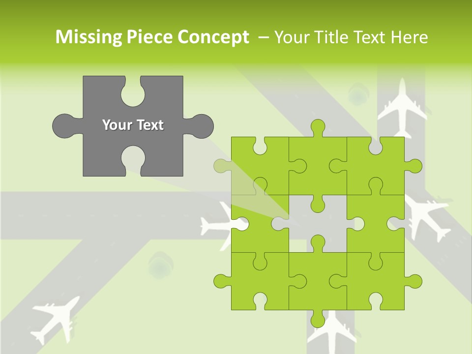 Busy Aerial Holiday PowerPoint Template