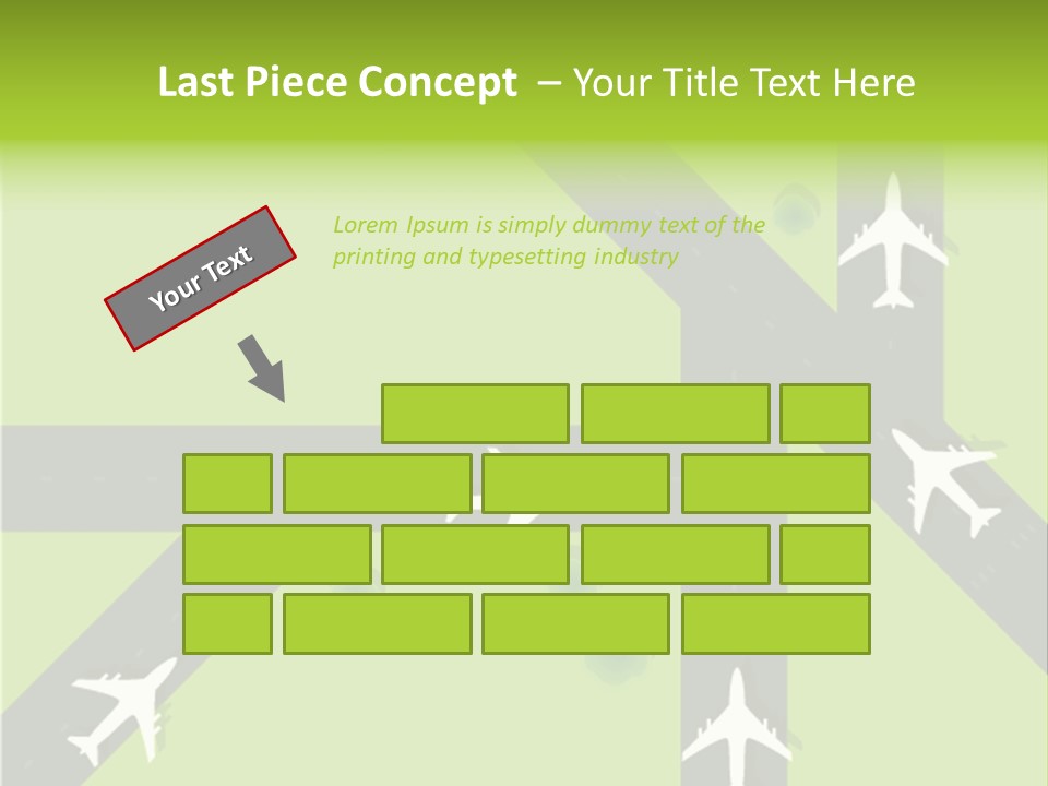 Busy Aerial Holiday PowerPoint Template