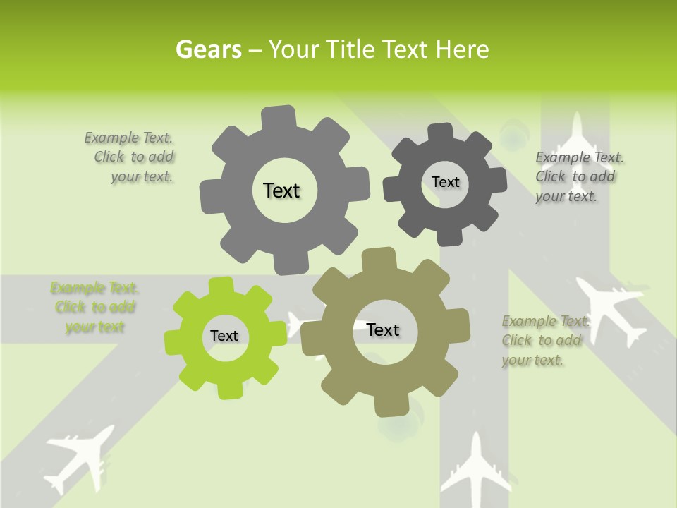 Busy Aerial Holiday PowerPoint Template