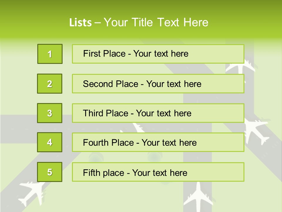 Busy Aerial Holiday PowerPoint Template