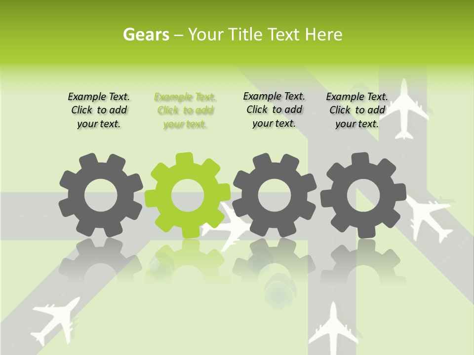 Busy Aerial Holiday PowerPoint Template