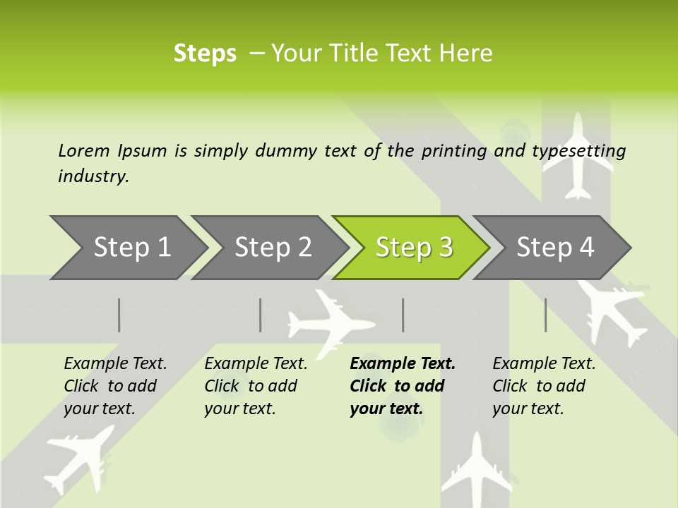 Busy Aerial Holiday PowerPoint Template