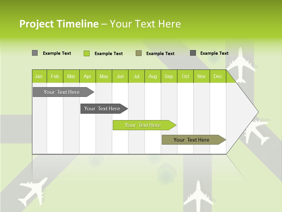 Busy Aerial Holiday PowerPoint Template
