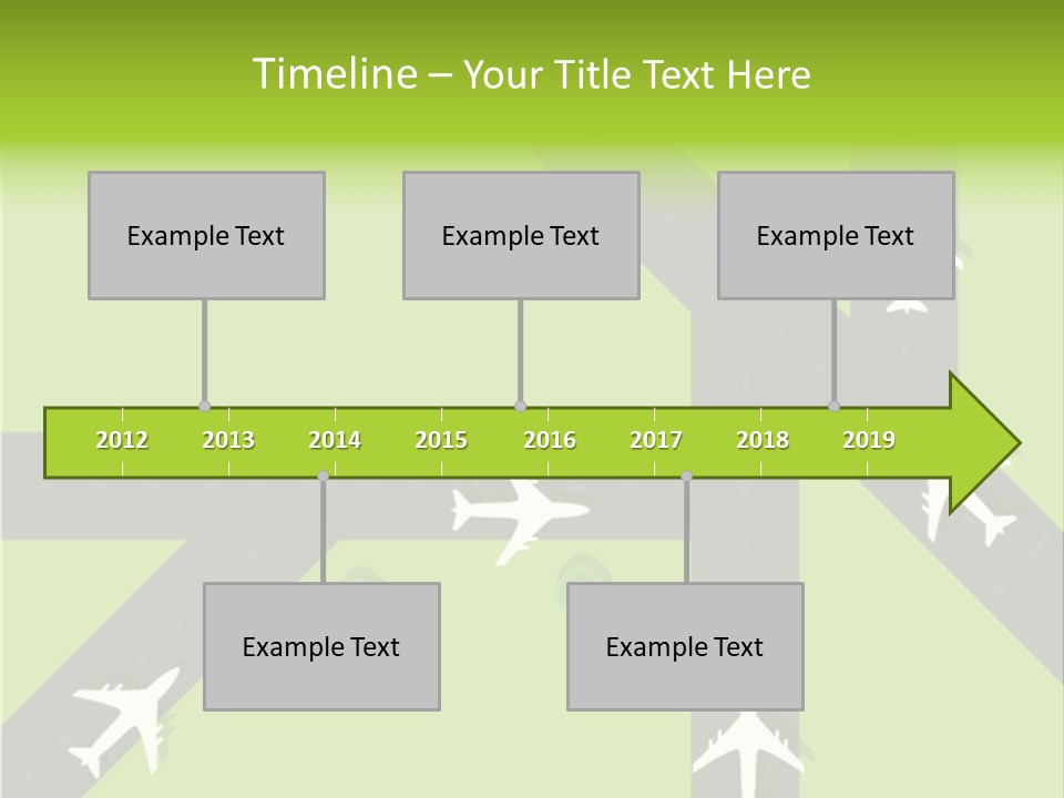 Busy Aerial Holiday PowerPoint Template
