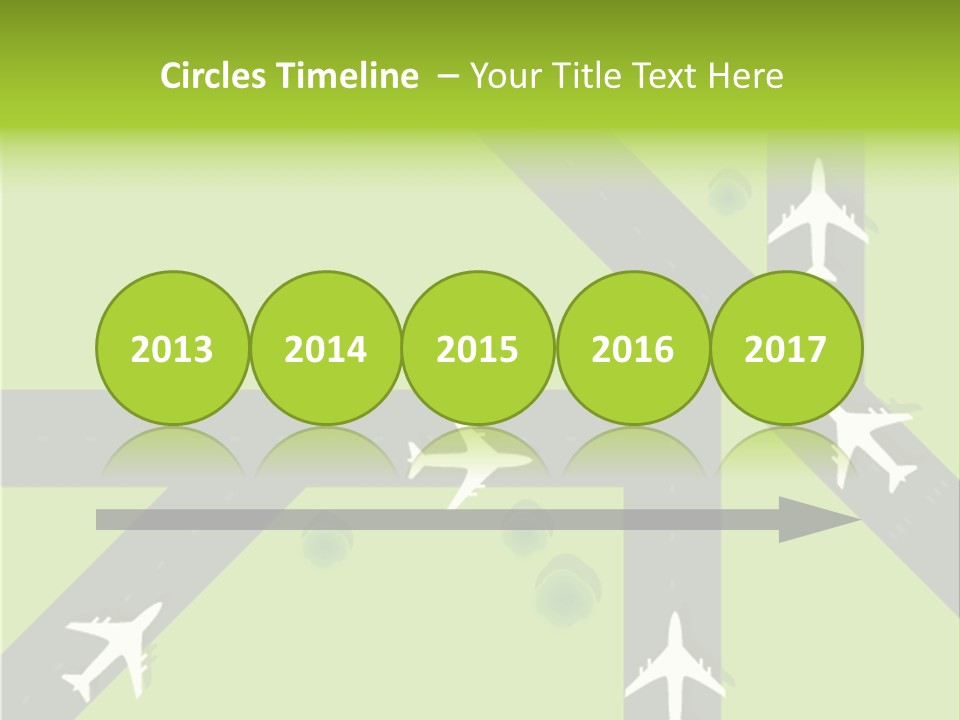 Busy Aerial Holiday PowerPoint Template