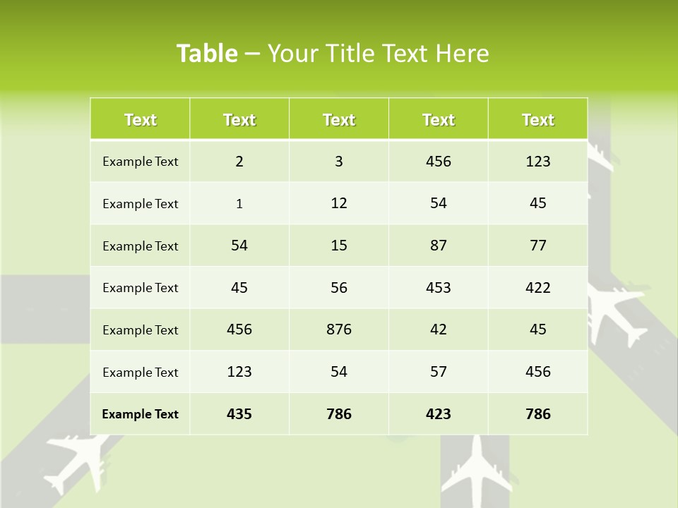 Busy Aerial Holiday PowerPoint Template