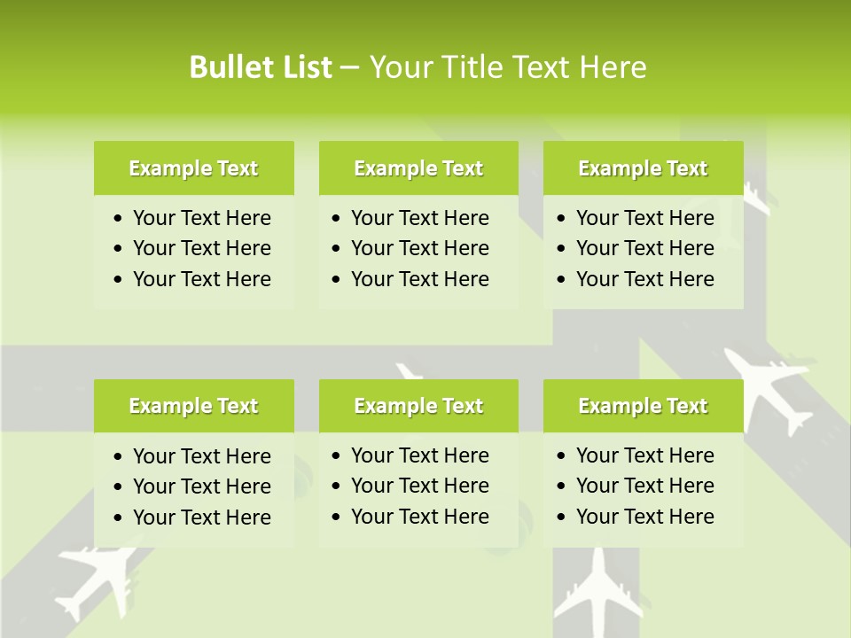 Busy Aerial Holiday PowerPoint Template