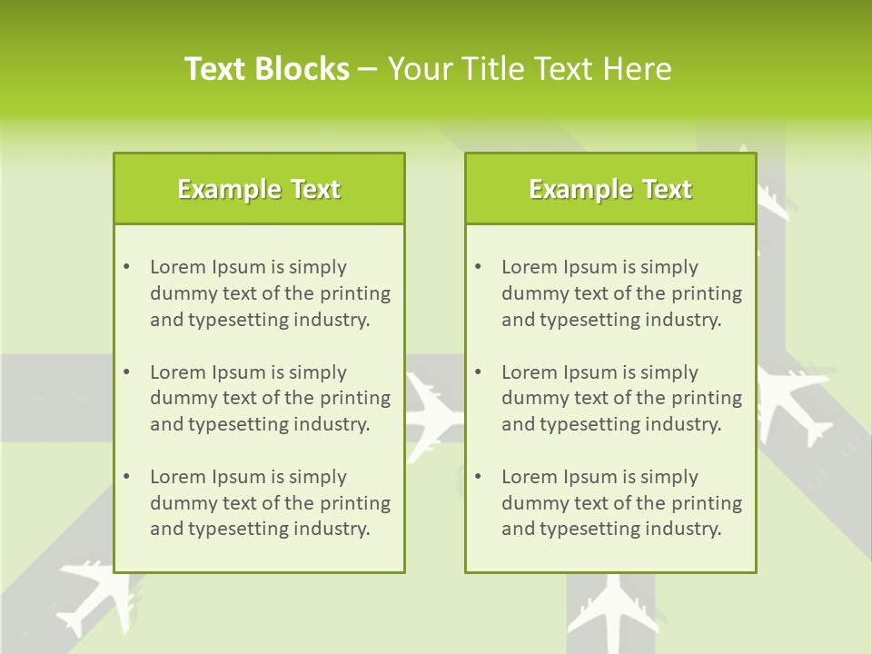 Busy Aerial Holiday PowerPoint Template