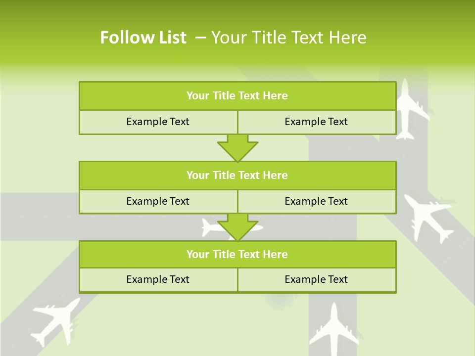 Busy Aerial Holiday PowerPoint Template