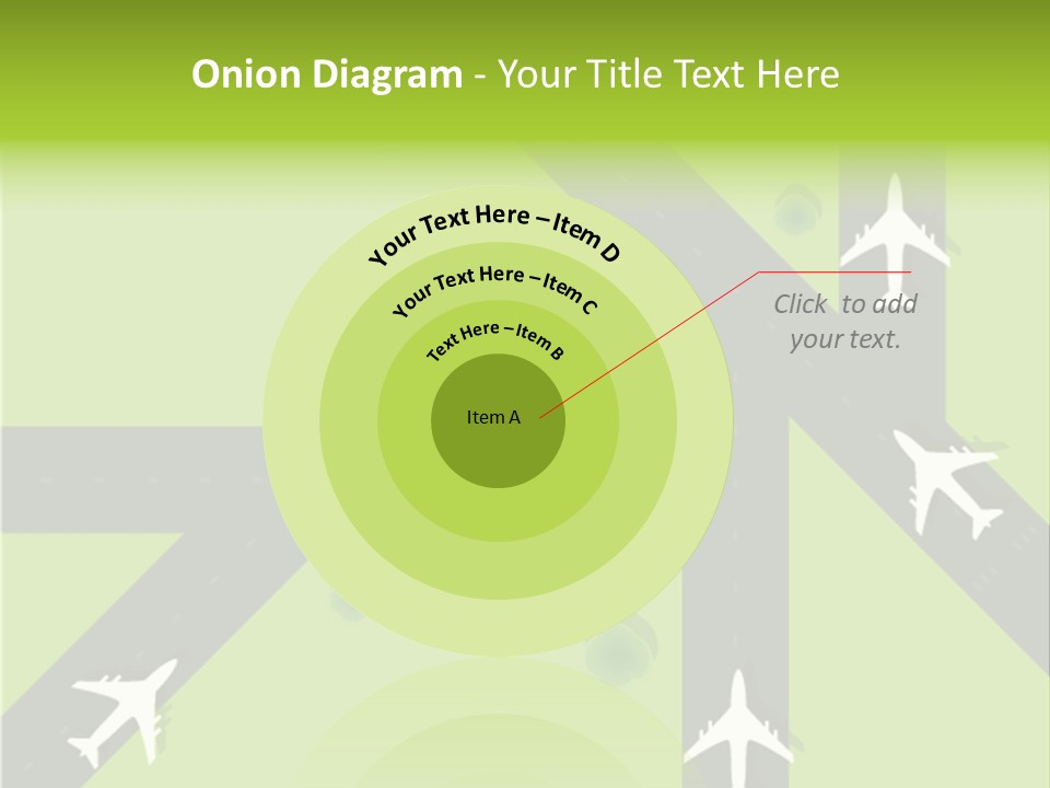 Busy Aerial Holiday PowerPoint Template