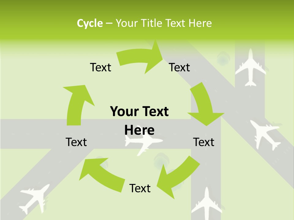 Busy Aerial Holiday PowerPoint Template