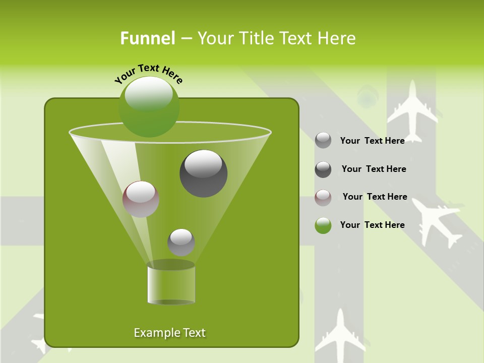 Busy Aerial Holiday PowerPoint Template