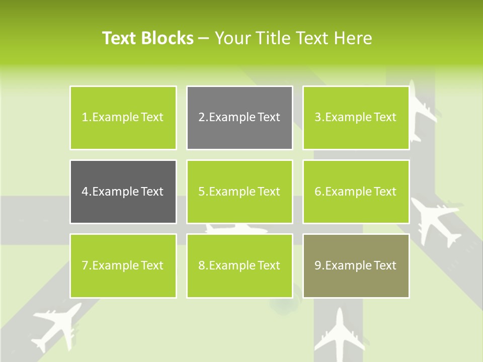 Busy Aerial Holiday PowerPoint Template